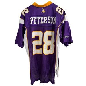 Adrian Peterson Minnesota Vikings Purple Football Jersey Size Large